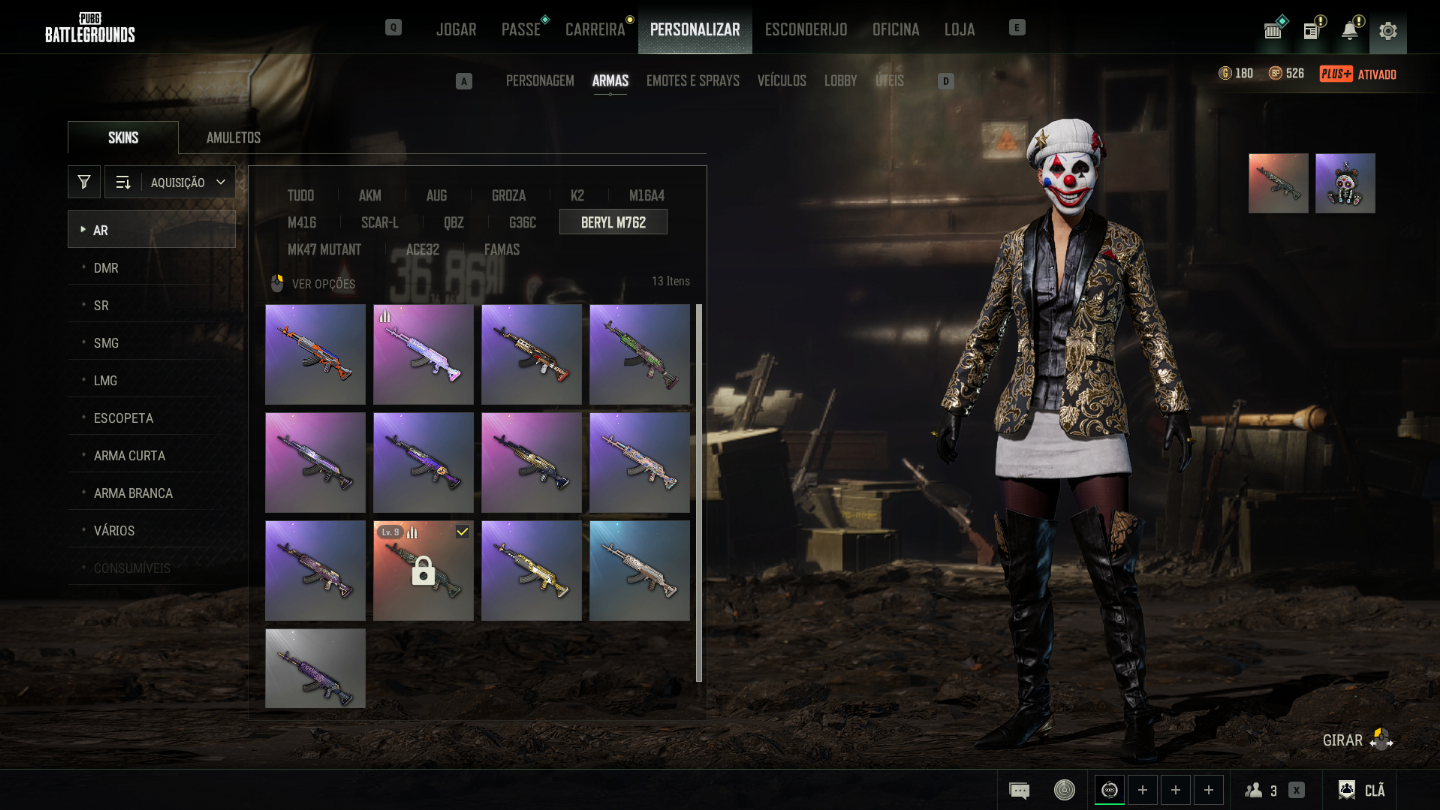 CONTA PUBG RARA E VALORIZADA +4.000 HORAS|+R$5.000 INVESTIDOS |SEM BAN|
