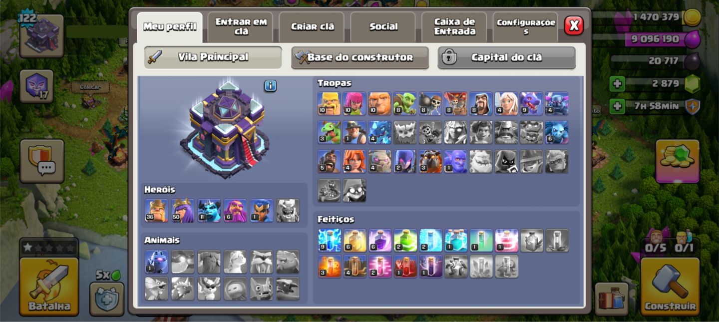 Clash of Clans CV 15 Rushada | Vila em Bom Estado