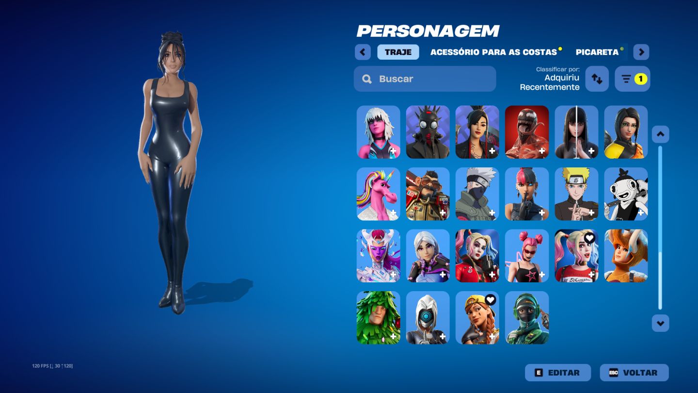 CONTA FORTNITE 76 SKINS COM PASSE ATUAL