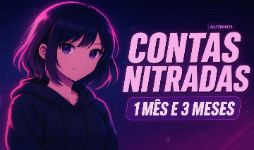 CONTA DISCORD COM NITRO MENSAL/TRIMENSAL