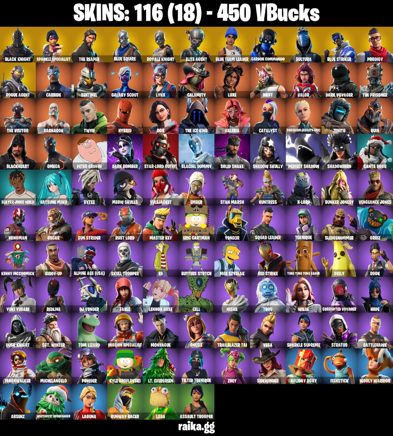 116 Skins | Black Knight The Reaper Dança Rara Fresh Skins Psn Omega Ragnarok
