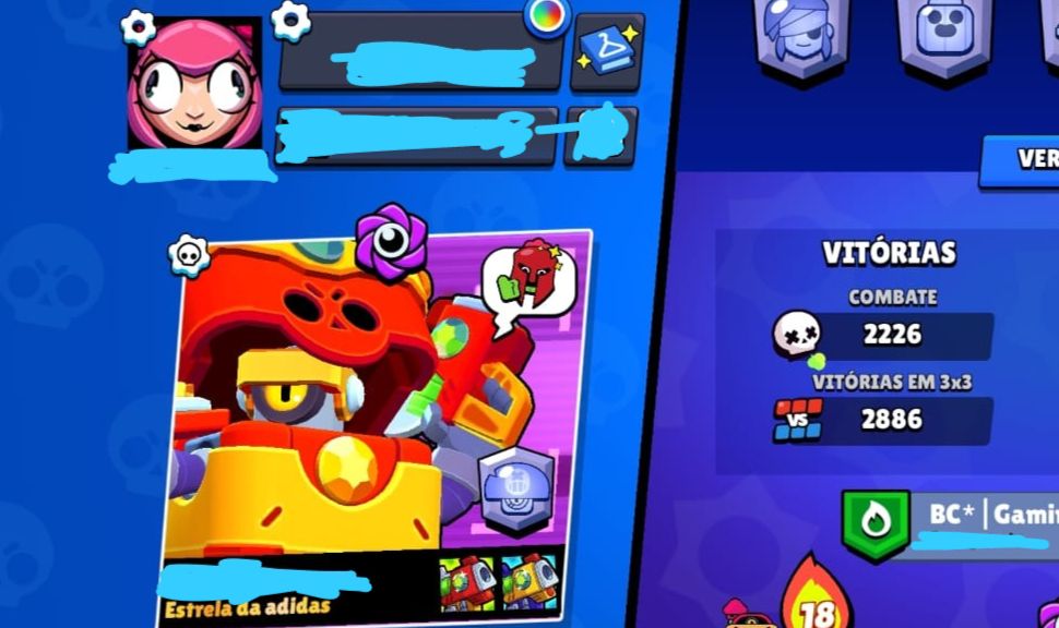 OFERTA DE CONTA DE BLAWL STARS 2020 COM SKIN