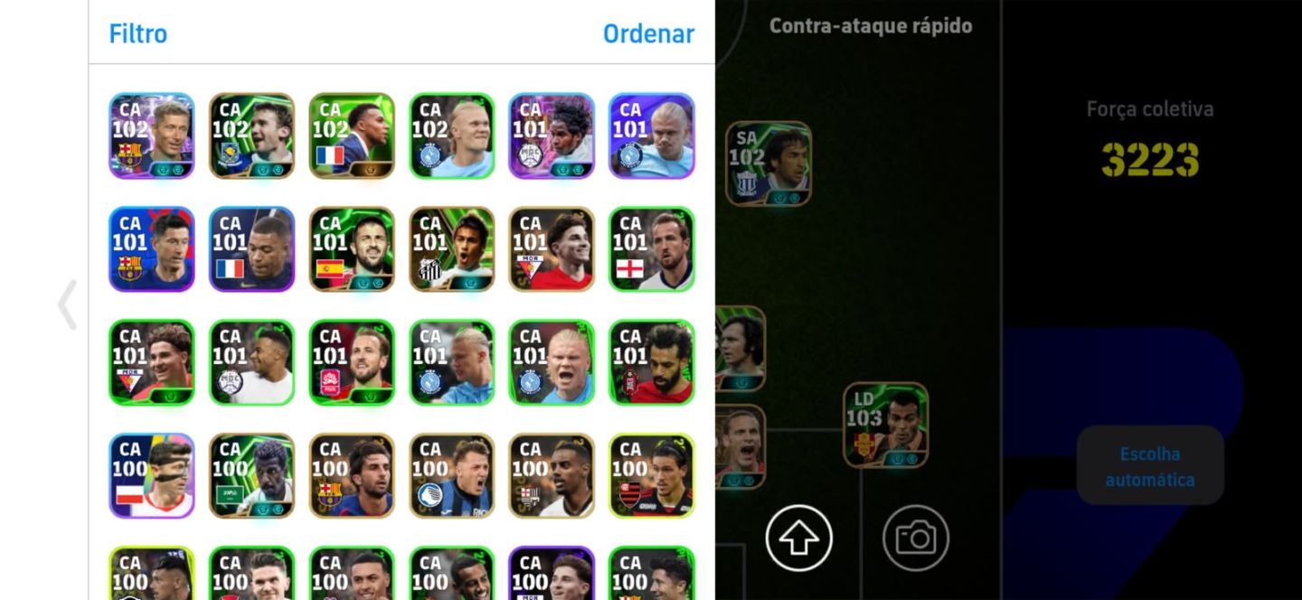 Conta efootball muito rara,criada desde o começo do efootball,jogadores antigos