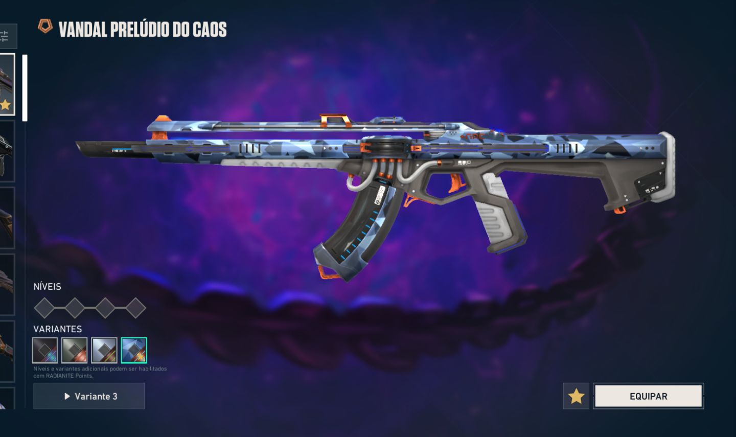 CONTA VALORANT. VANDAL PRELÚDIO + FACA XENO HUNTER E MUITO MAIS!!!