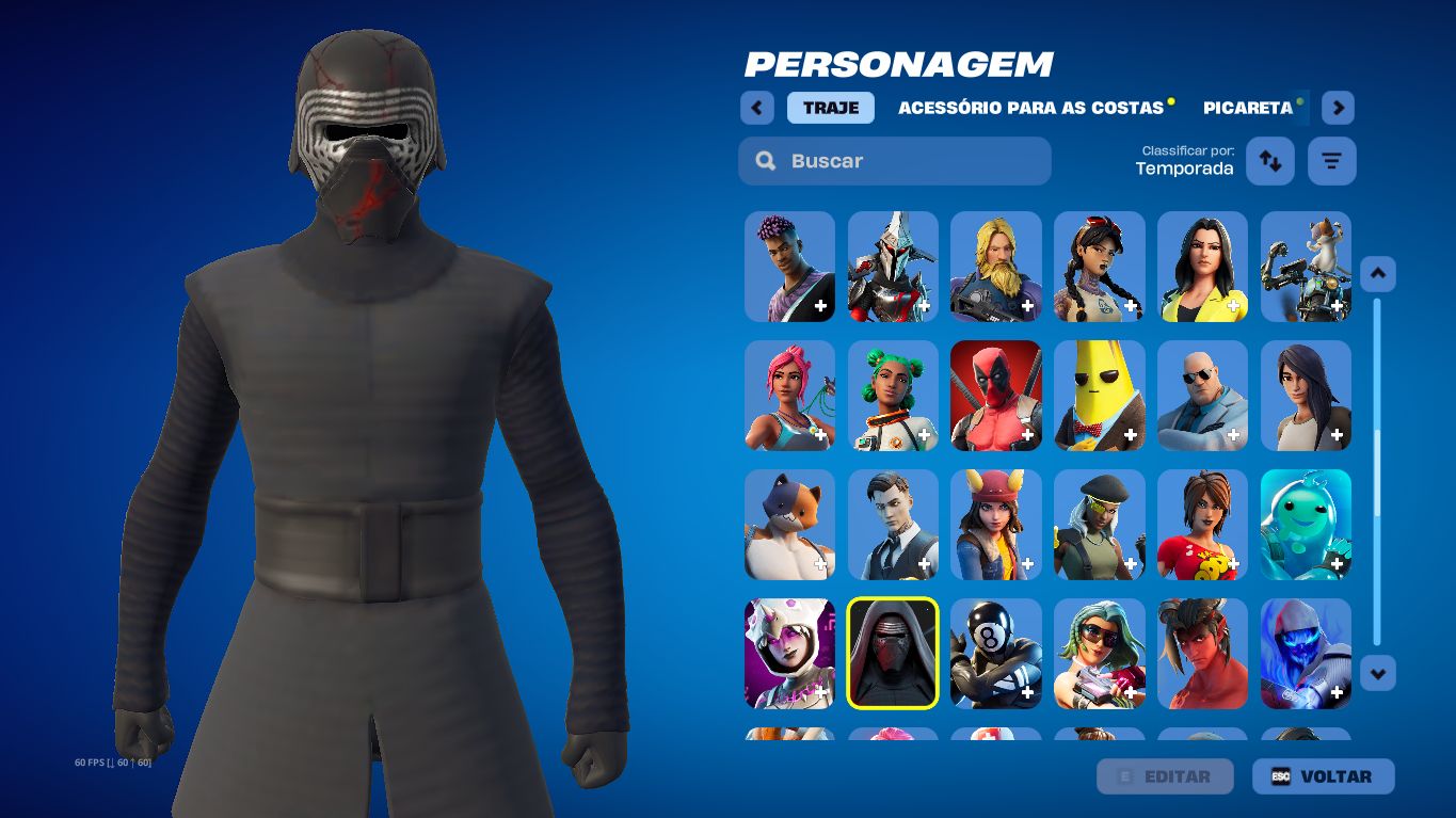 CONTA COM 118 SKINS, SKINS DO PASSE COMPLETO TEMPORADA 5, 6, 7, 8 etc...