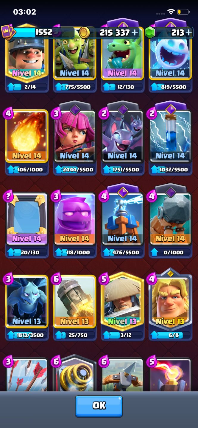 CONTA CLASH ROYALE TOP 11.600+