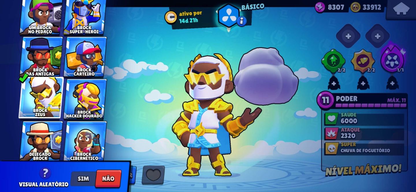CONTA BRAWL STARS TODOS OS PRIMEIRO PASSES E VARIAS SKINS RARAS 40K TROFÉUS