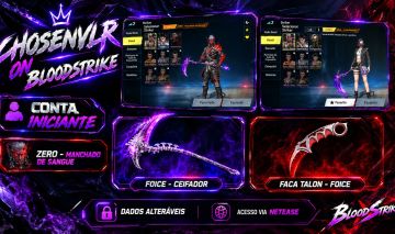 CONTA BLOODSTRIKE INICIANTE | 3 FACAS | ARMAS ULTRAS | 105 GOLDS LEIA DESCRIÇÃO