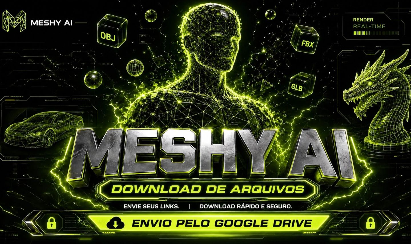 MESHY [DOWNLOAD DE MODELOS] | ENTREGA VIA DRIVE | SIMPLES E RÁPIDO