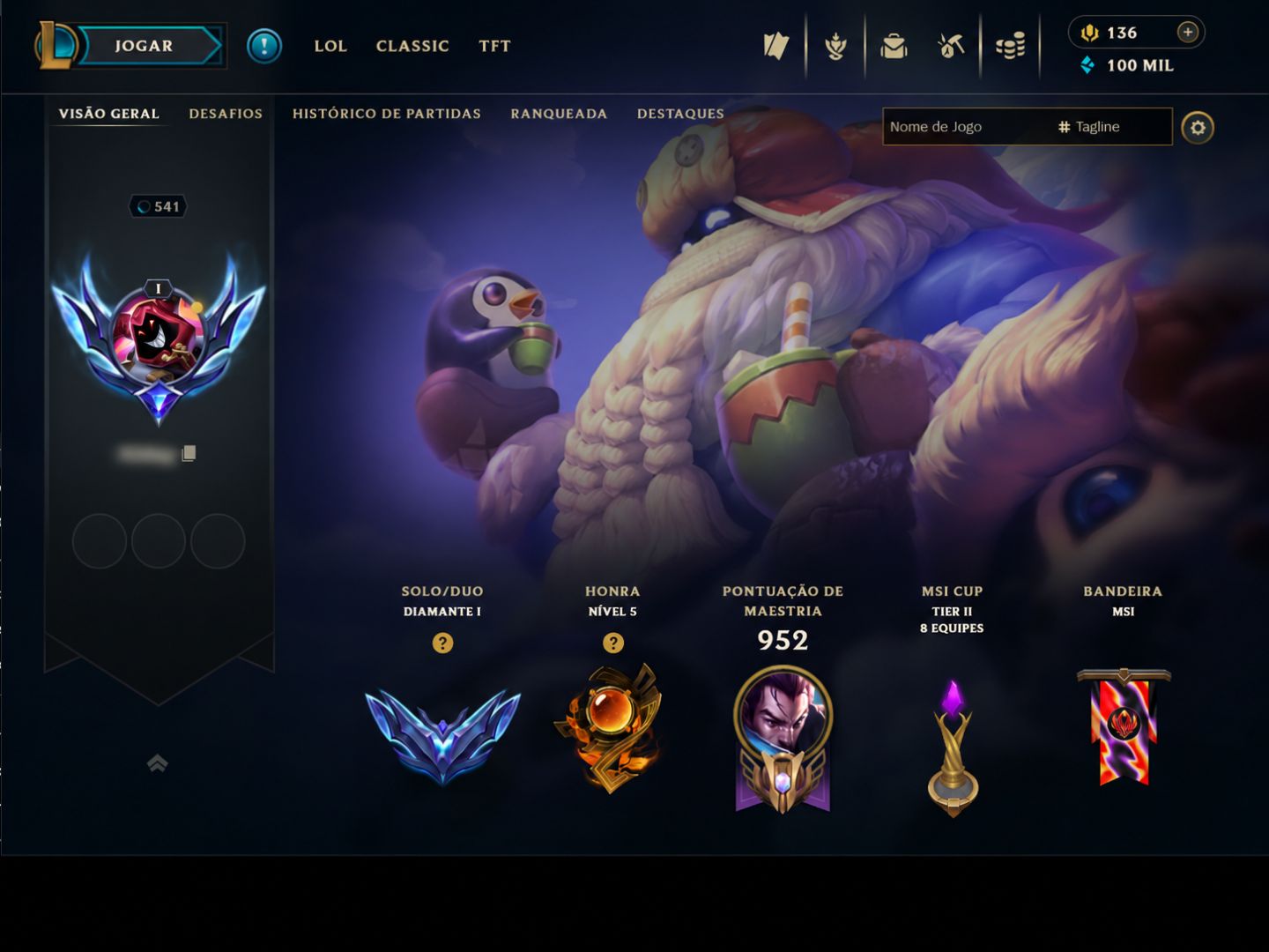 LOL 2014 | D1 75 PDL | EX-MESTRE | 234 SKINS | 4 ULTIMATE | 23 LENDÁRIAS