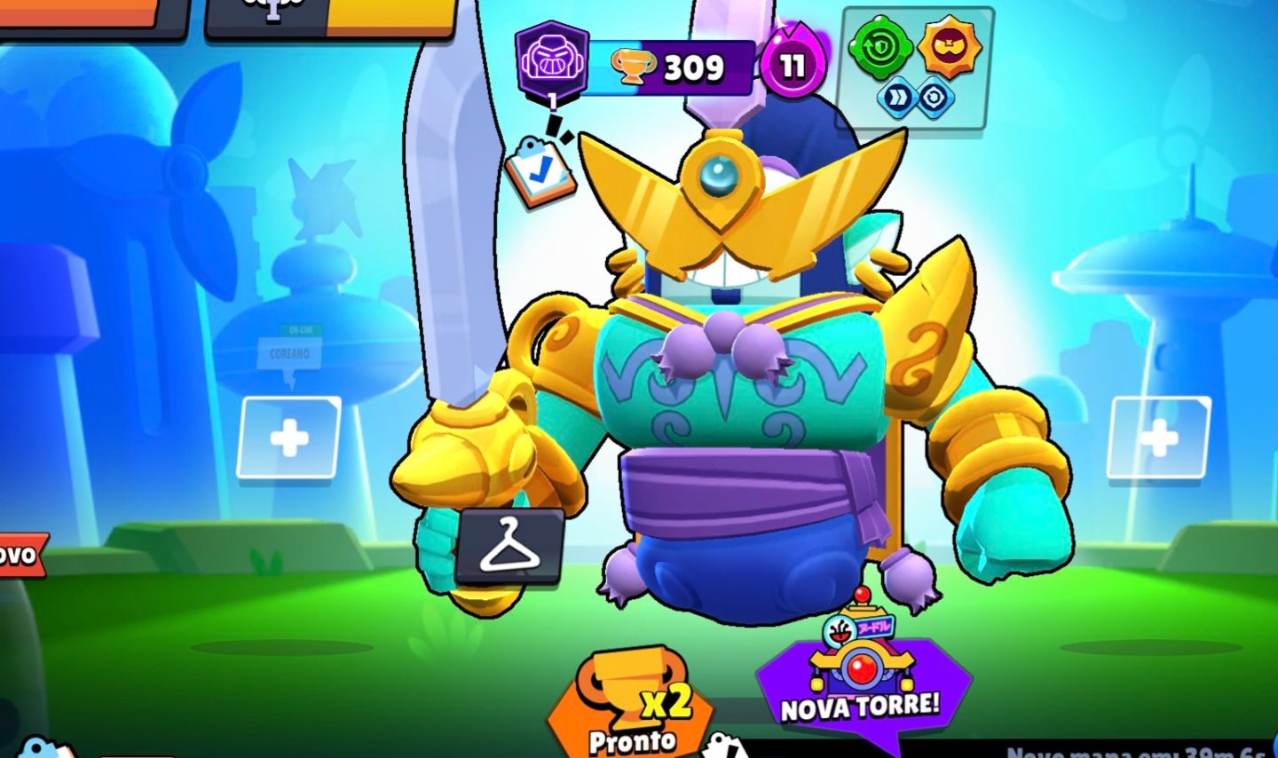 CONTA DE BRAWL STARS BEM UPADA