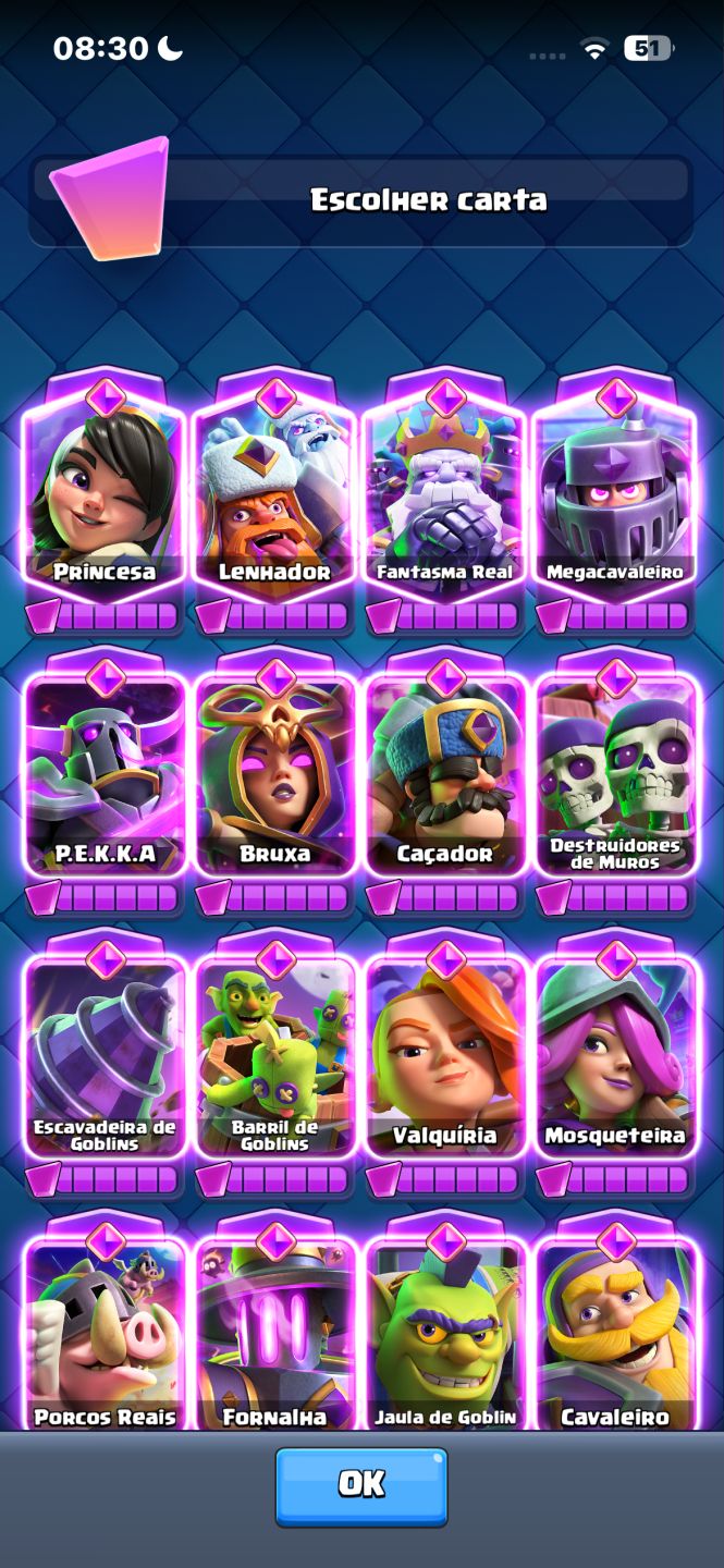 Conta de clash Royale 14K quase full