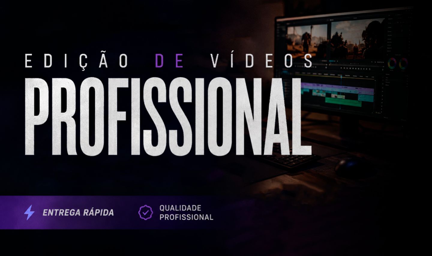 EDIÇÃO PROFISSIONAL DE VÍDEOS | REELS/TIKTOK/SHORTS/YOUTUBE/VLOGS E+