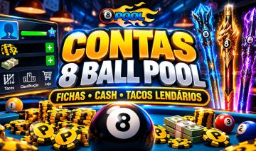 8 BALL POOL CONTAS COM FICHAS + CASH + TACOS LENDÁRIOS | ENTREGA AUTOMÁTICA