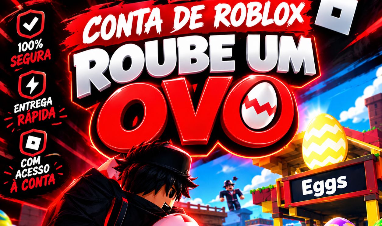Conta de Roblox full acesso, com rlbux gasto em Roube um ovo.