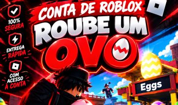 Conta de Roblox full acesso, com rlbux gasto em Roube um ovo.