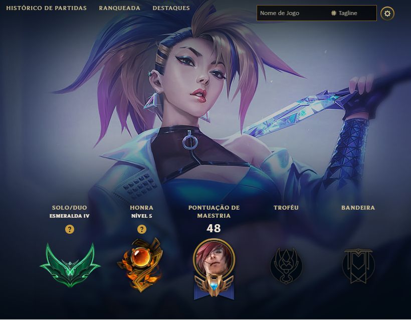 CONTA LOL ESMERALDA | FULL ACESS | UPADA A MÃO (MMR DIAMANTE)