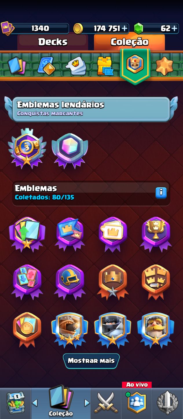 CONTA DE CLASH ROYALE MUITO UPADA, ARENA 26, 10600 TROFÉUS