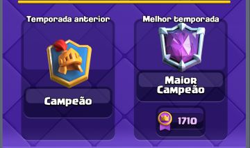 Conta clash royale nível global