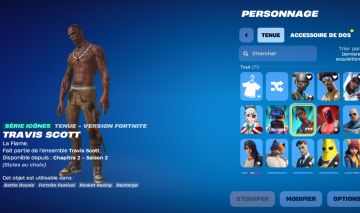 CONTA FORTINITE PACOTE TRAVIS SCOTT, CAVALEIRO NEGRO