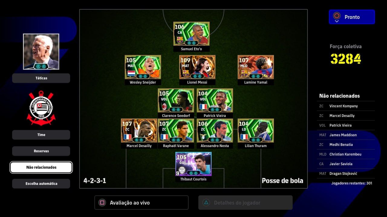 Conta eFootball Playstation Full Épica Completa