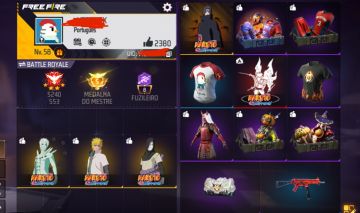 CONTA DE FF ANTIGA | PASSE 8 BITS | SKIN DO ITACHI | SKINS ÓBITO E MUITO MAIS