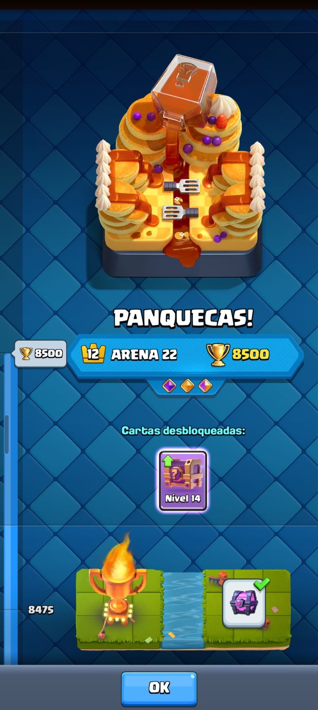 CONTA CLASH ROYALE 8,5K TROFÉUS/ ARENA 22/ DECK LVL 14+ / 5 EVOLUÇÕES