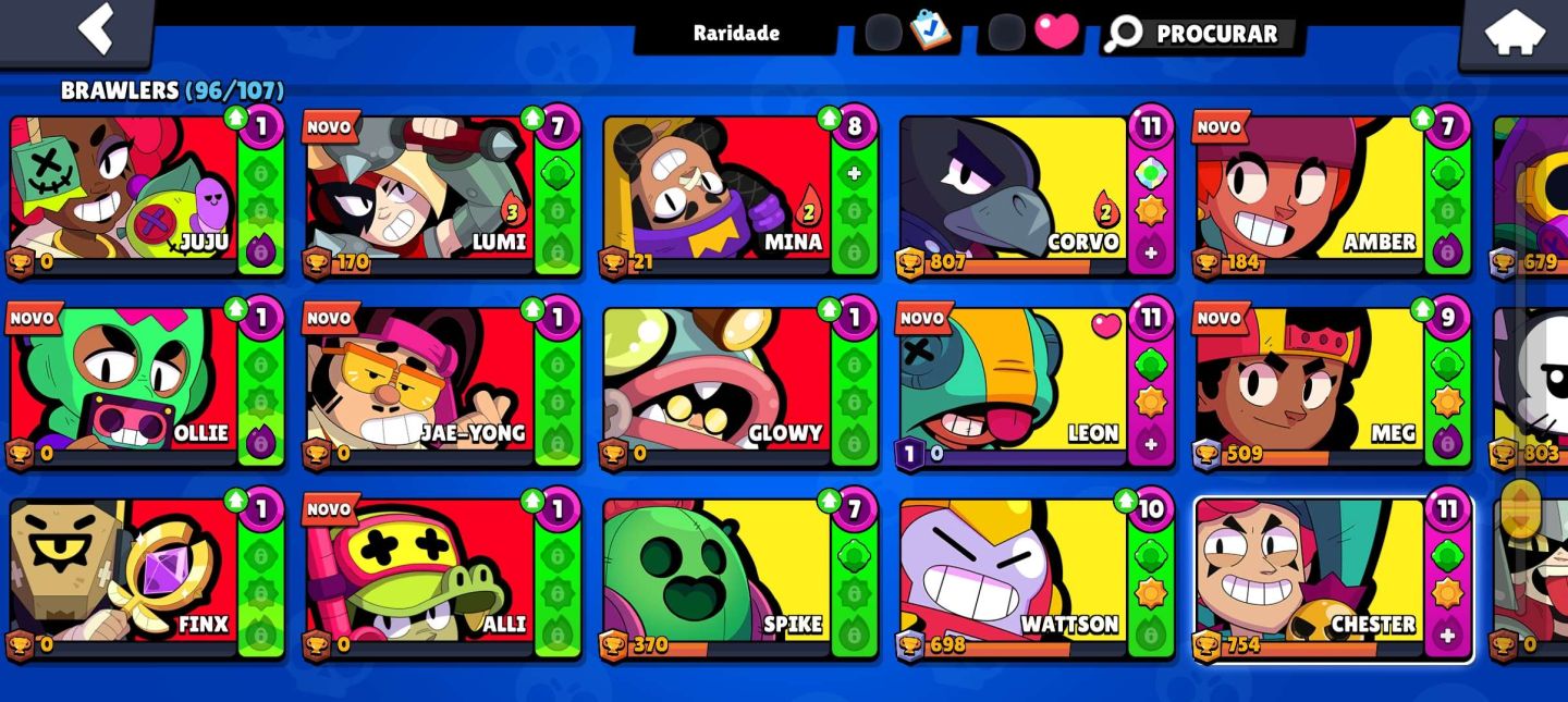 Brawl Stars 37K | 96 Brawlers | 12 Lendários | 31 Hipercargas | 2 Prestígios
