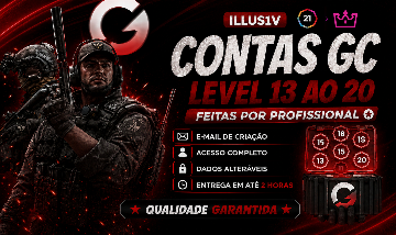 CONTAS GAMERSCLUB CS2 LEVEL 13 ao 20 GC UPADAS POR PROFISSIONAL