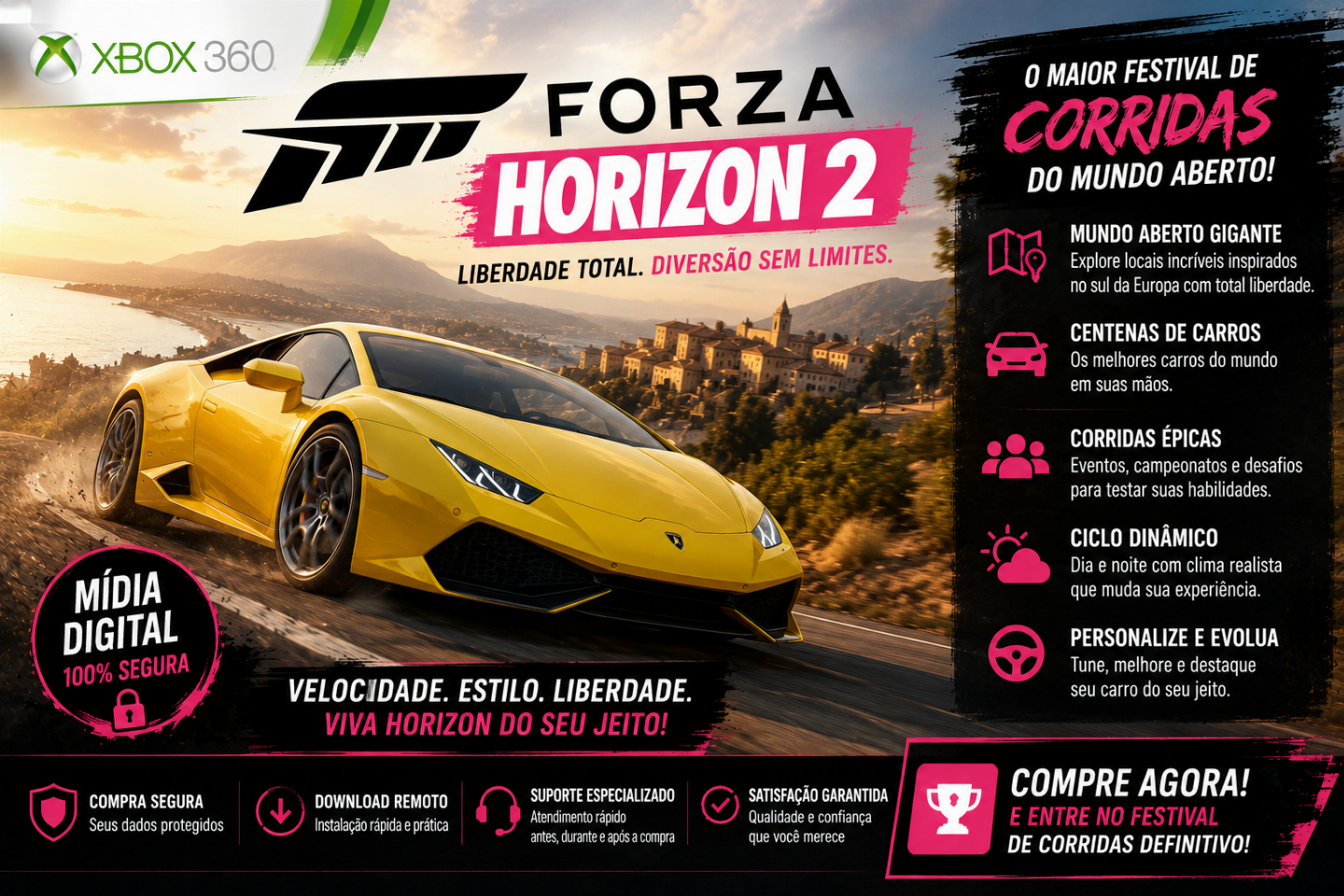 JOGOS PARA XBOX360 EM MIDIA DIGITAL/COMPARTILHADA