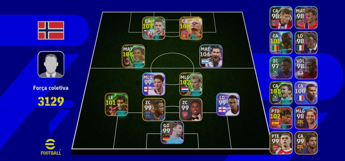 Big time Halland, Ronaldinho Gaúcho, Messi, Bergkamp, Suárez e Lamine Yalmal