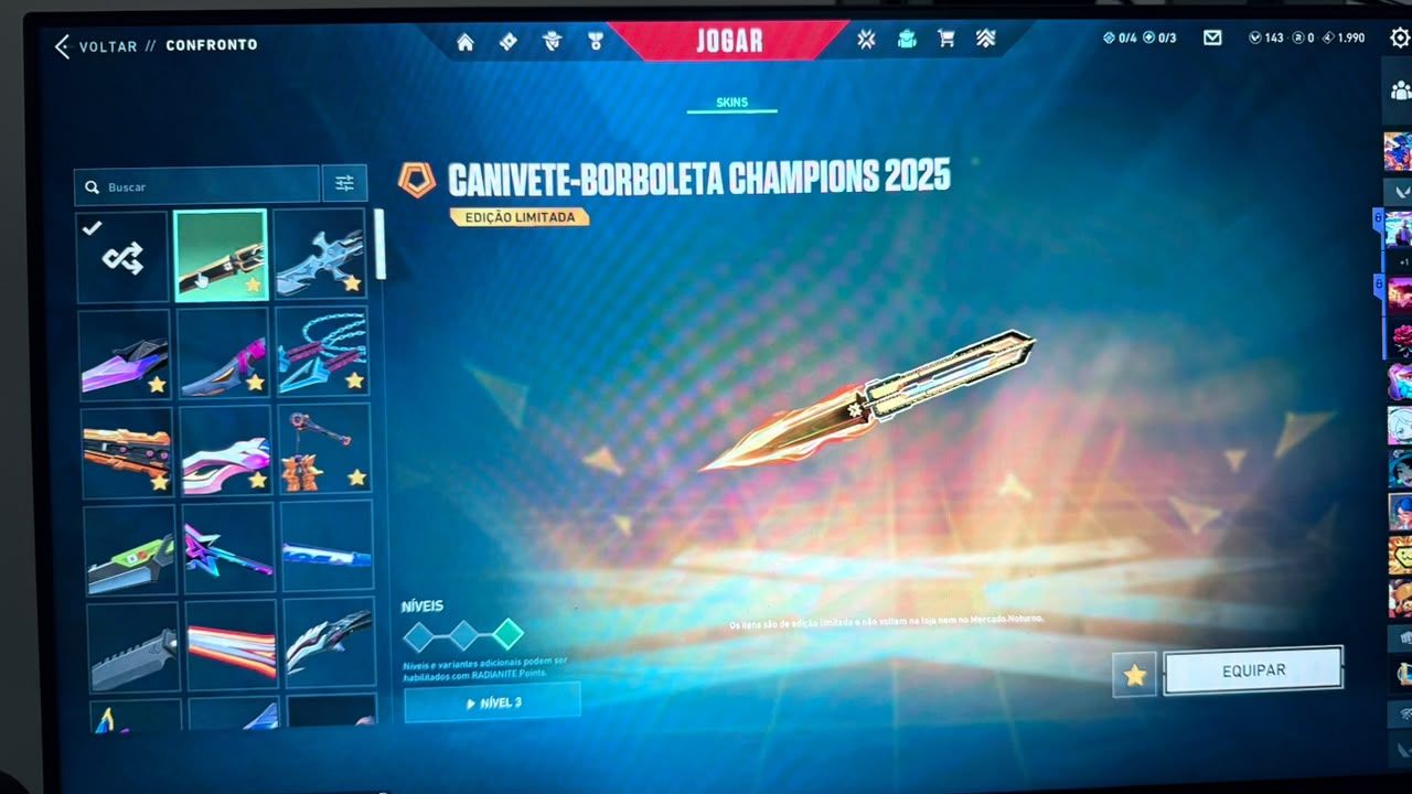 Conta de Valorant! com +25 Skin e Phanton Champions 2024 e Vandal champions 2025