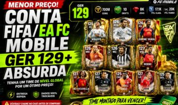 [MENOR PREÇO!] CONTA DE FIFA/EA FC MOBILE - GER 129+ ABSURDA