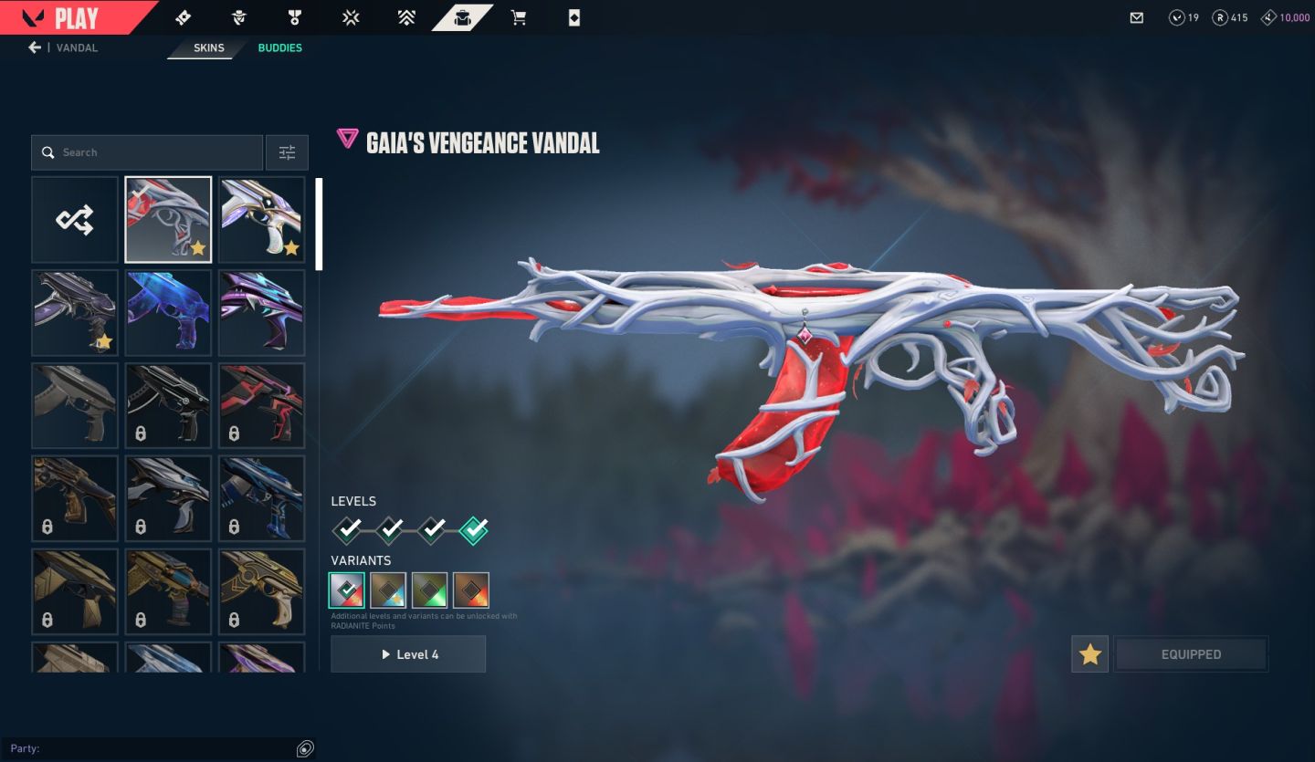 Conta de Valorant - 4 Facas, 5 Vandal e 4 Phantom