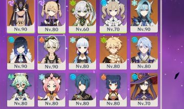 Conta Genshin impact Ar57 vários personagens e armas