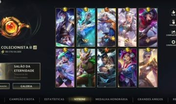 Conta Wild rift com Lux prestígio e Yasuo prestigio
