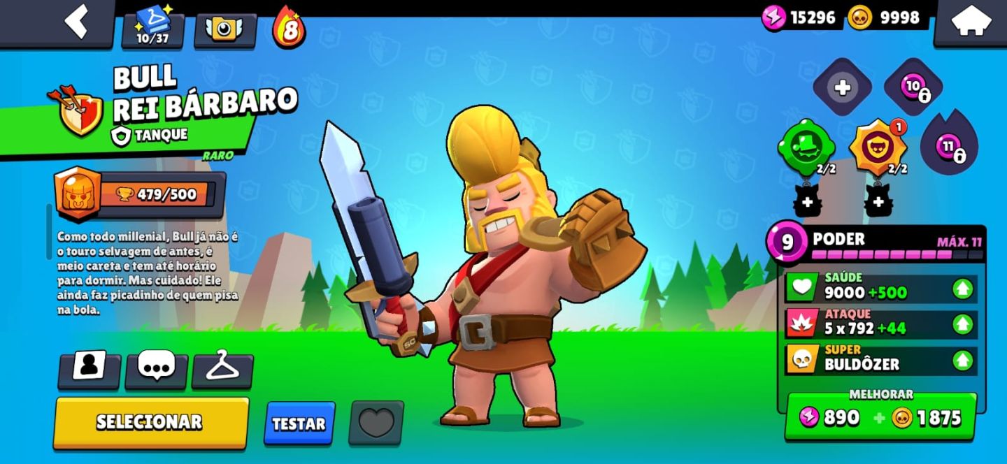 CONTA BRAWL STARS ANTIGA COM SKINS MUITOS RARAS