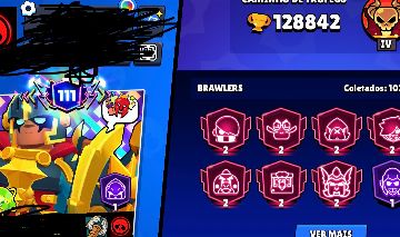 Conta full brawl stars criada em jan/2019 - mais de 40 skins raras