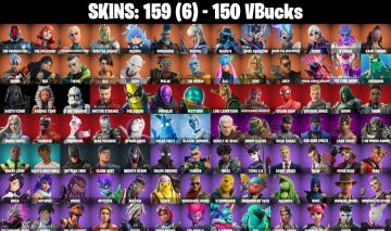 CONTA FORTNITE COM 150 SKINS LARA CROFT/RIAN/MASSAI/TARANA/TRACE/TSUKI