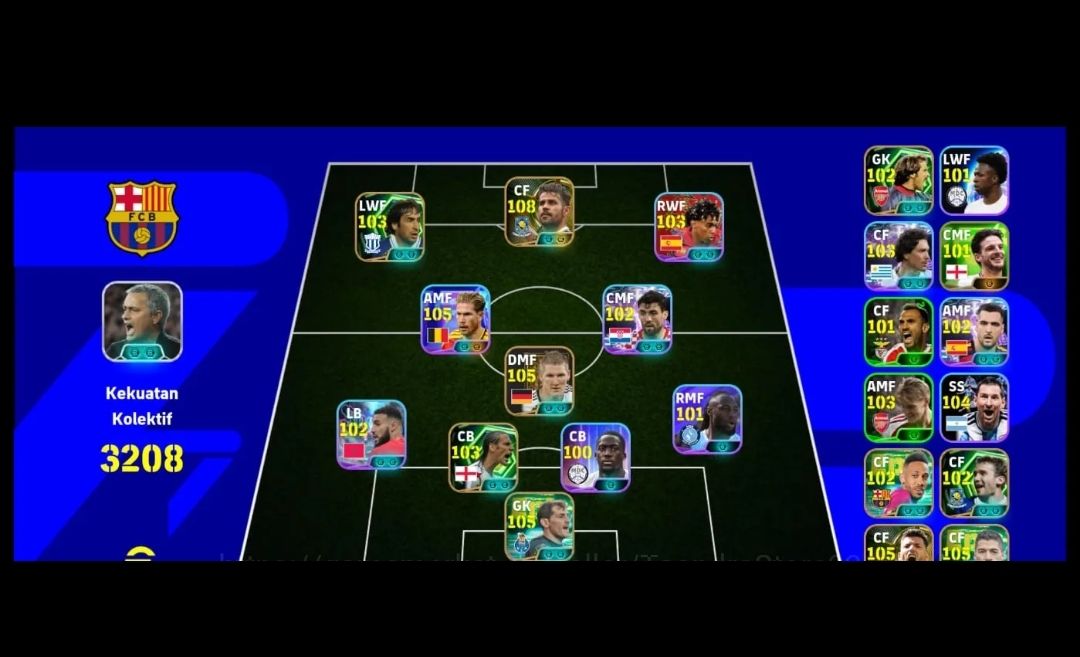 CONTA EFOOTBALL 3208 FC | ROMÁRIO 108 | MATTHÄUS 105 | NEUER 105 | JOSÉ MOURINHO