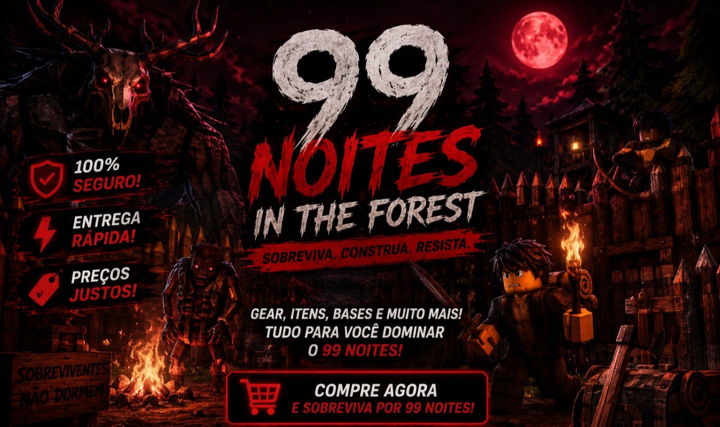 Conta de 99 noite na floresta com ciborg garantida e 153 días melhor preço da gg