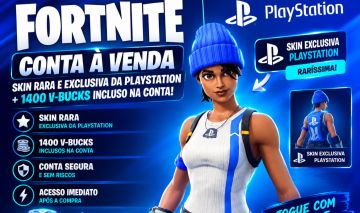 CONTA FORTNITE COM SKIN RARA DA PLAYSTATION EXCLUSIVA (NUNCA VOLTOU)