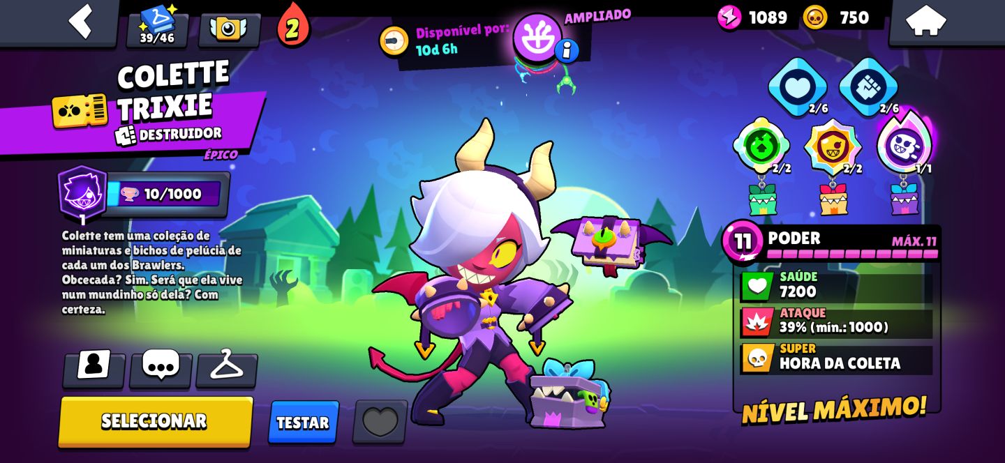 (PRA HOJE!)CONTA BRAWL STARS COM A SKIN MAIS RARA DO JOGO QUASE FULL 77K TROFEUS