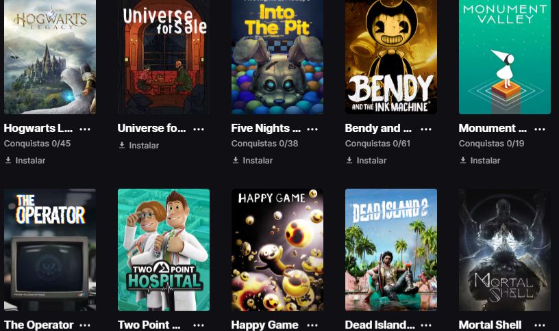 CONTA EPIC GAMES +130 JOGOS! FORTNITE, HOGWARTS LEGACY