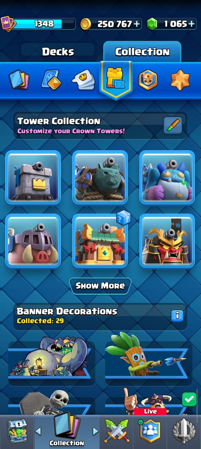 CR | CONTA CLASH ROYALE COM 7611 TROFEUS ARENA 20 | COM EVO E HEROICO