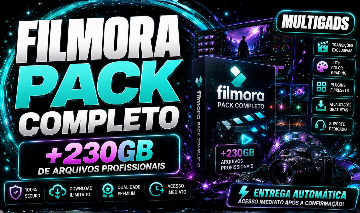 FILMORA PACK COMPLETO +230GB DE ARQUIVOS PROFISSIONAIS - ENTREGA AUTOMÁTICA
