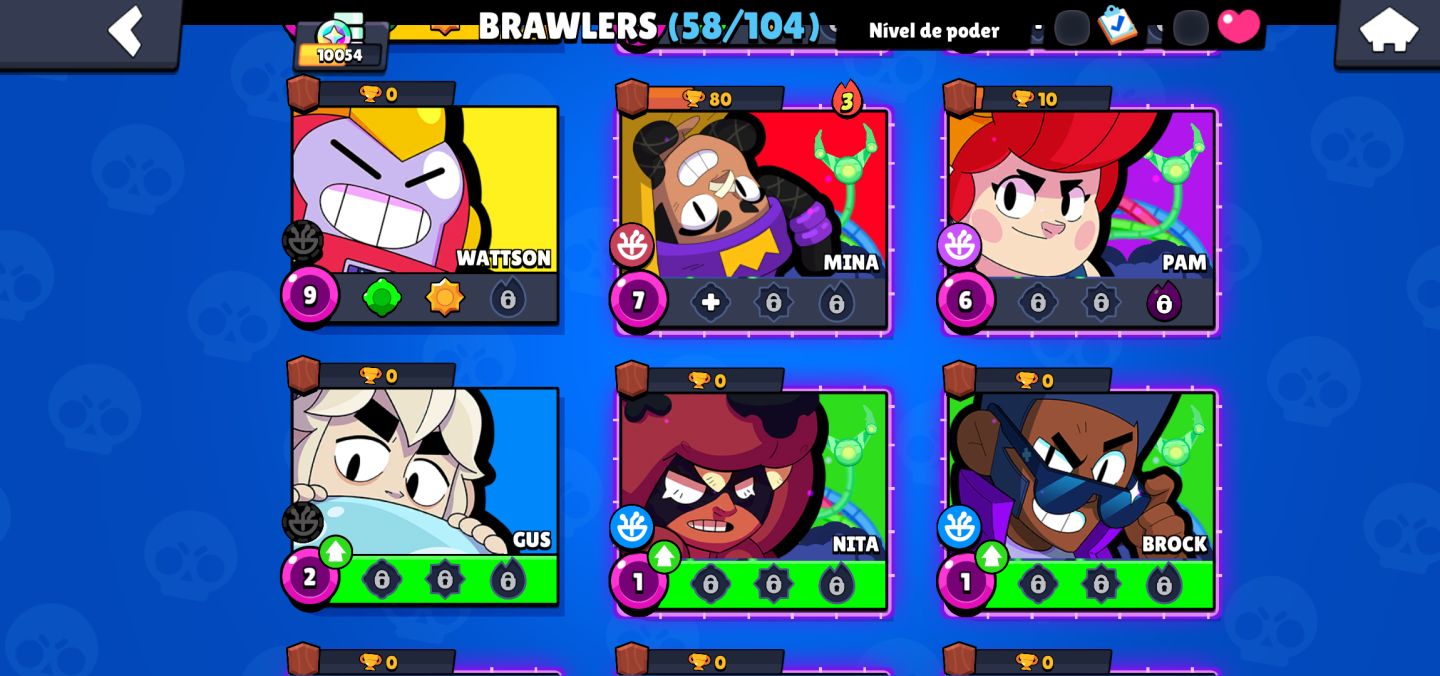 Conta brawl stars Linda pra começo e com 1 brawl pass