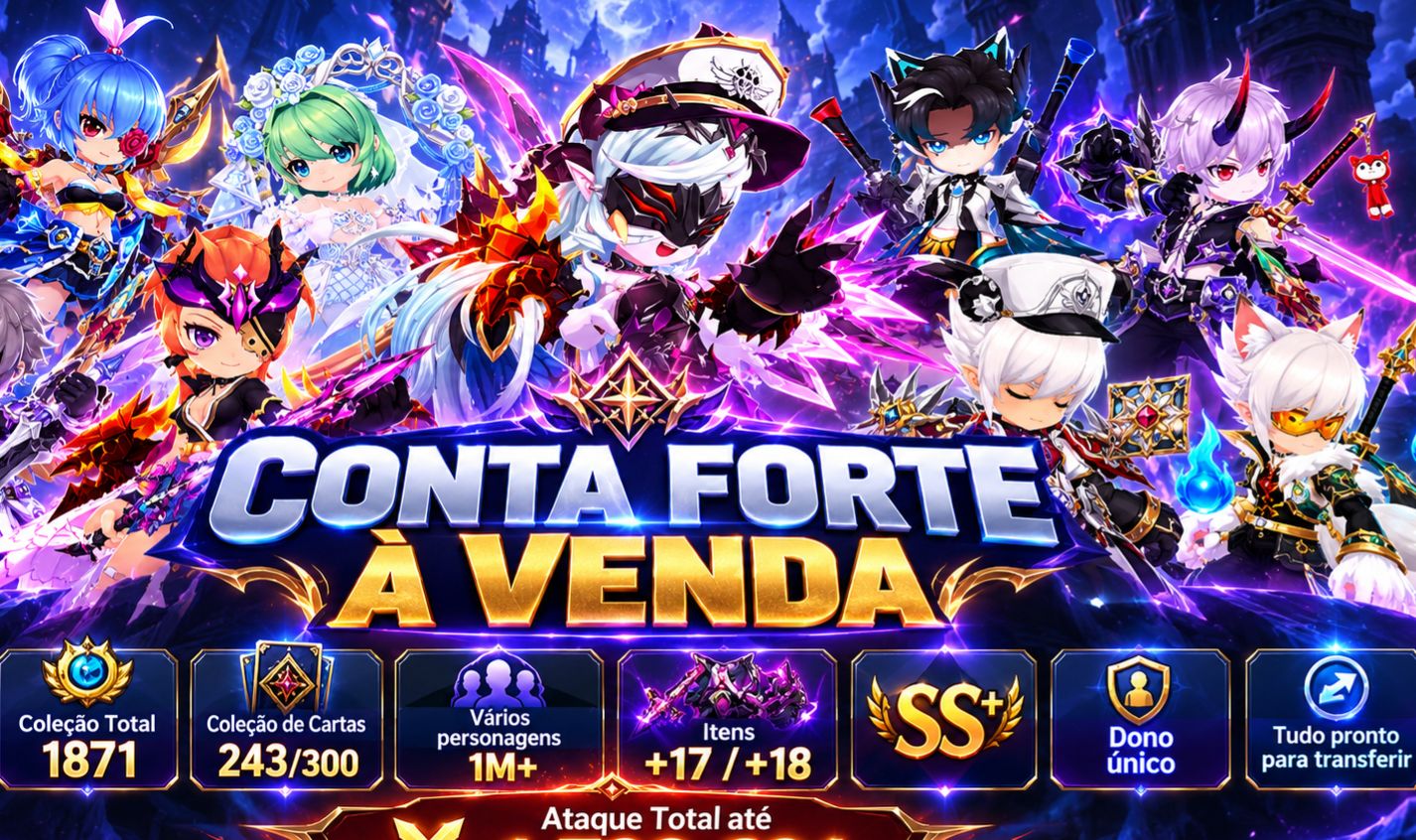 Grand Chase Classic | CLV 722 | 10 Cartas Reaper | Full Set Void | Conta End Gam
