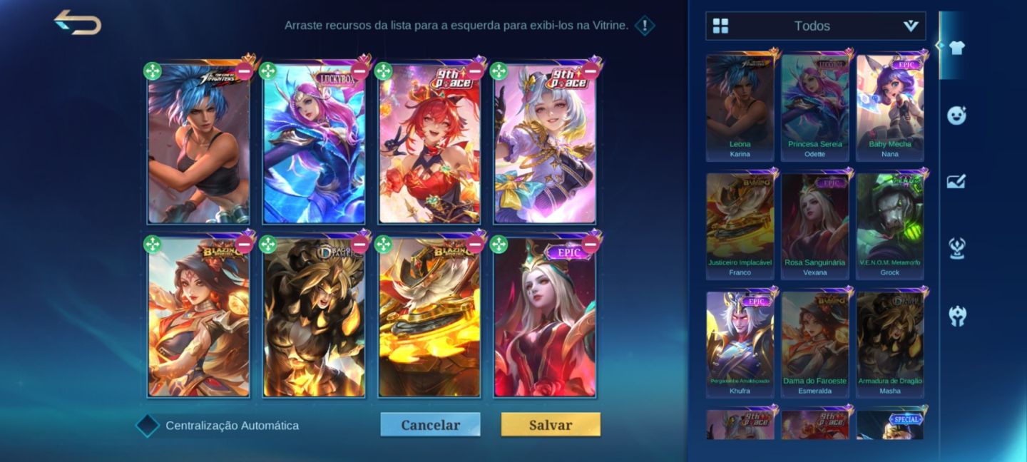 Conta MLBB/ Não é usada a tempos