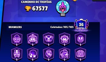 Conta de braw stars com contas supers raras